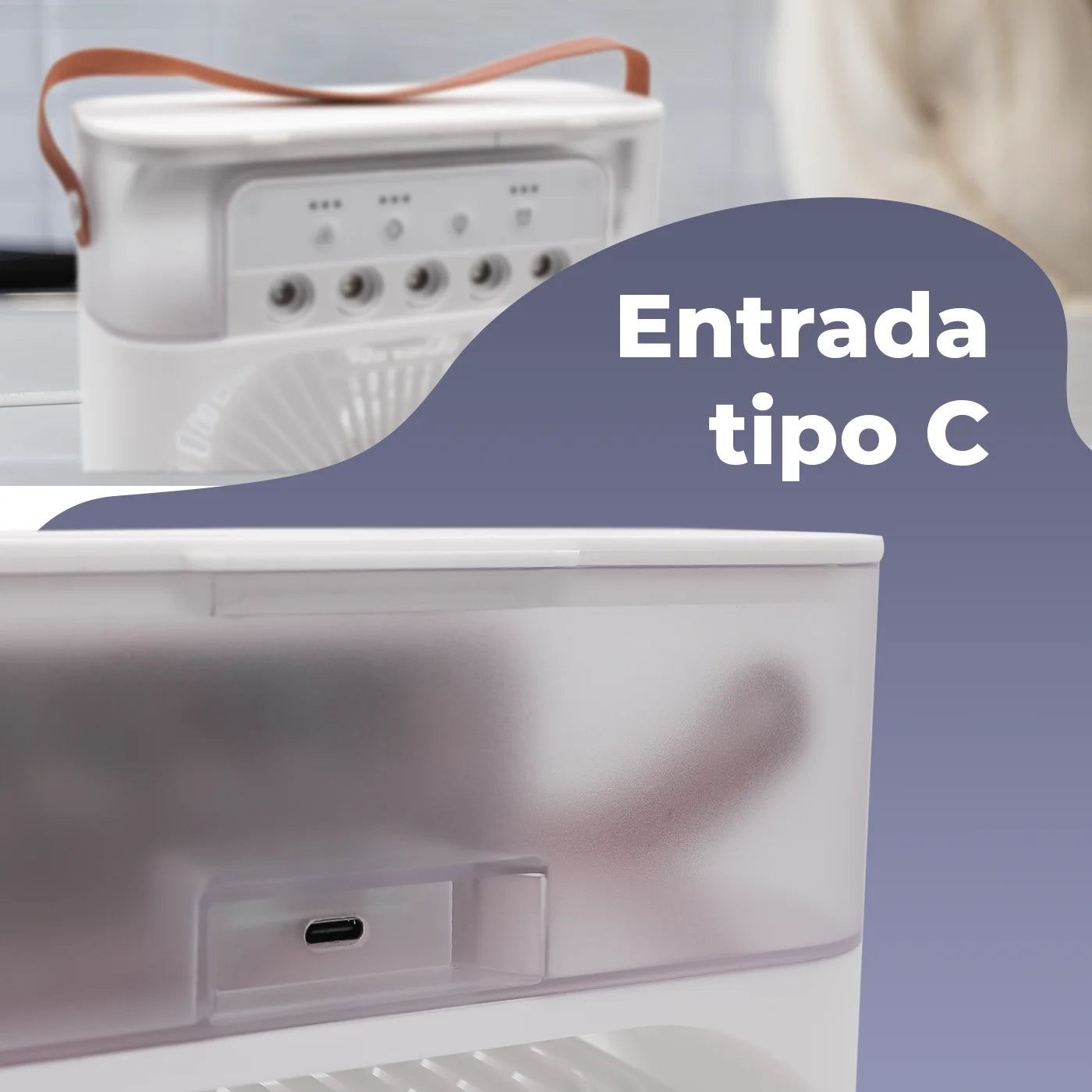 Mini Ar Condicionado ventilador umidificador