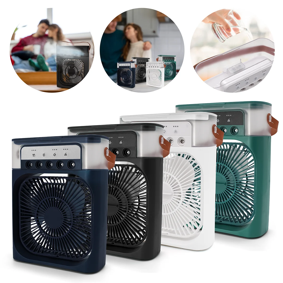Mini Ar Condicionado ventilador umidificador