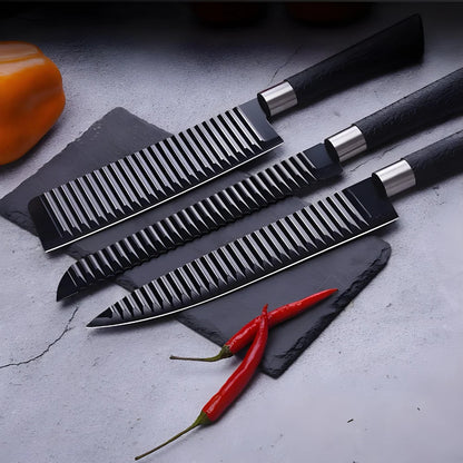 Kit de facas de churrasco profissionais pretas ou coloridas. Muito afiadas!