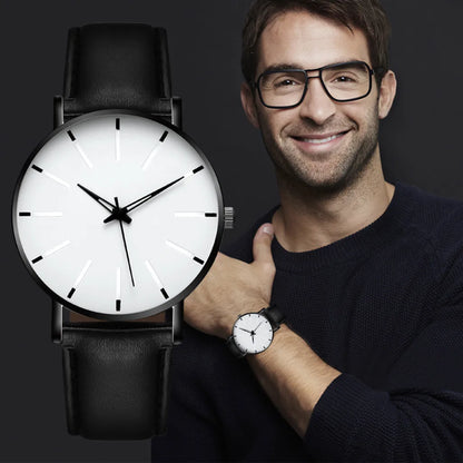 Relógios Quartz de luxo para Homens,  Pulseira de Couro. Classe, luxo  e bom gosto nesse produto.