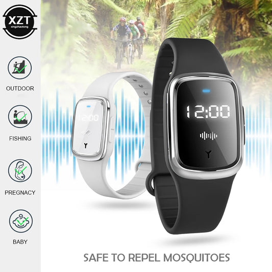 Repelente de mosquitos (inclusive da dengue) com relógio pulseira ultra-sônico . Ecologicamente correto - não usa produtos químicos -