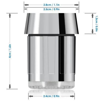Aerador com led Led colorido para torneiras - Saiba a temperatura apenas pela cor!