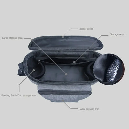 Bolsa de cuidados do bebê. Qualidade, beleza e grande espaço para acomodar com carinho as coisas do bebê.