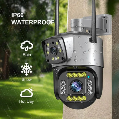 400000 Dual Lens Home Monitoring Camera Full Color Night Vision High Definition V380 Cross-border Best Seller