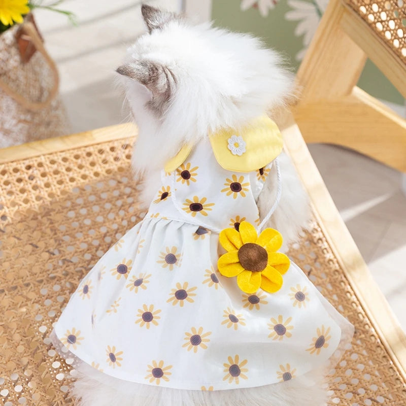 Vestidinho elegante e charmoso para cadelinha - Sua amiguinha vestida com luxo e elegância sem limitar sua liberdade.