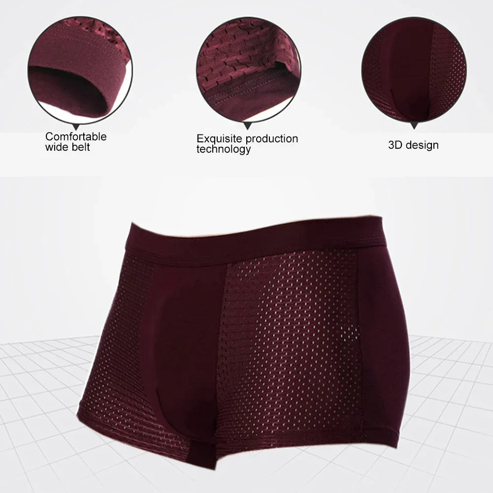 Bamboo Boxer Short masculino - fibra de bambú.