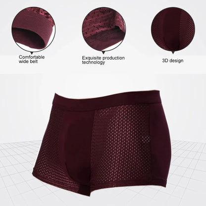 Bamboo Boxer Short masculino - fibra de bambú.