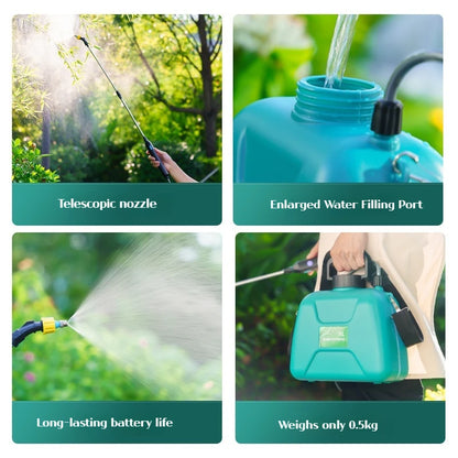 Shoulder-type electric pesticide sprayer 2000mAh lithium battery spray garden power tool comes with bucket USB charging