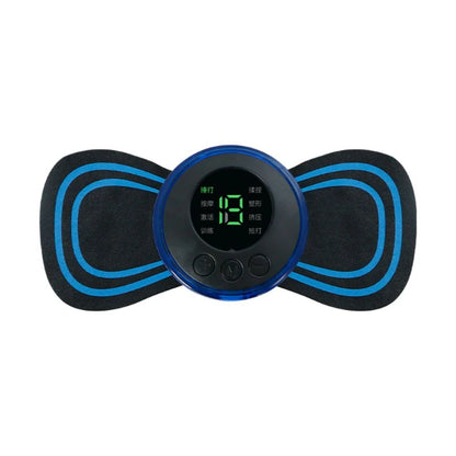 Ems Portable Cervical Massager with Remote Control Electric Massage Stimulator and Back Adjustable Massage Tool