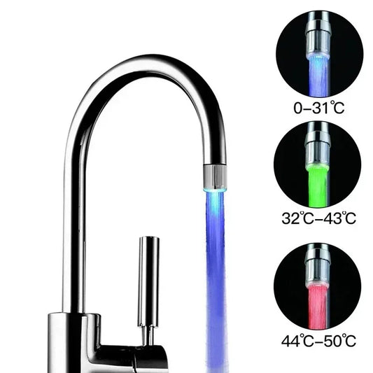 Aerador com led Led colorido para torneiras - Saiba a temperatura apenas pela cor!