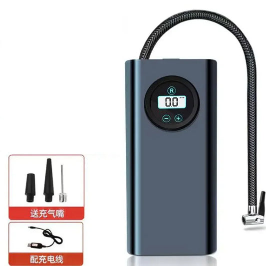 Compressor de ar elétrico de alta precisão - Encha com rapidez pneus de autos, moto, bicicleta  e até bolas de futebol.let