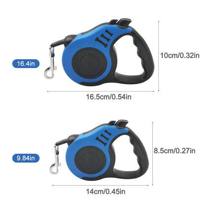 Coleira extensiva automática retrátil para cães. (3/5M). Seu cão andando livremente sob seu controle.