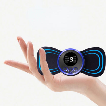 Ems Portable Cervical Massager with Remote Control Electric Massage Stimulator and Back Adjustable Massage Tool