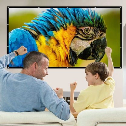 Salange Projector Screen Portable Projection Screen 100 Inch 120 Inch 150 Inch 16:9,Outdoor Movie Screen For Travel Home Theater