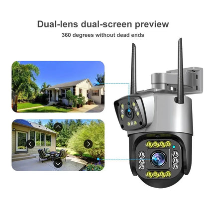 400000 Dual Lens Home Monitoring Camera Full Color Night Vision High Definition V380 Cross-border Best Seller