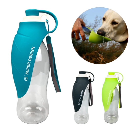 Garrafa de Água Portátil para Cães e Gatos - Garantia de praticidade pra você!