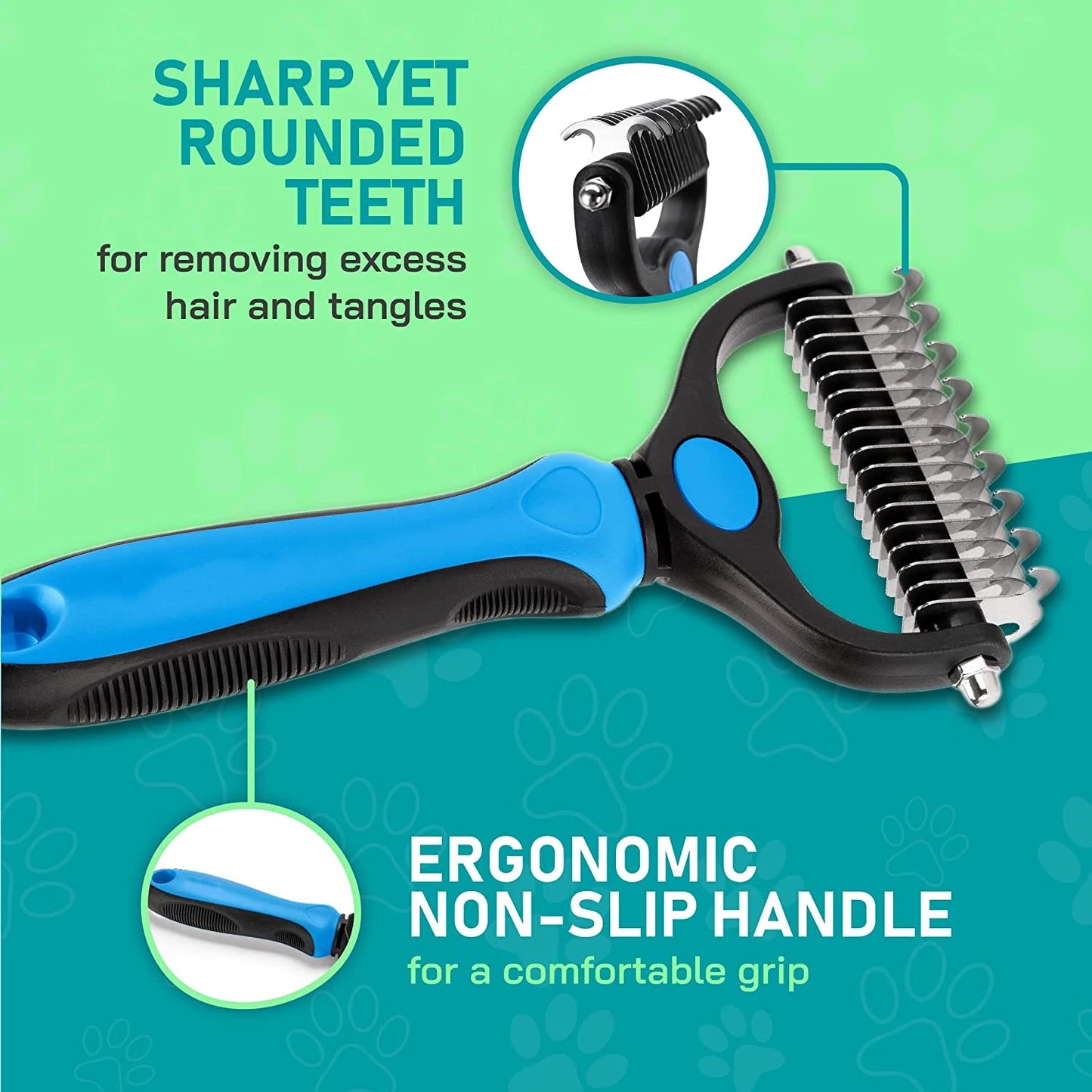 Escova removedora de excesso e emaranhado de pelos - Para todo pai de pet!