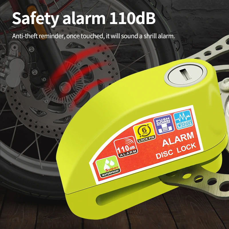 Alarm Disc lock _  Super alarme de segurança - Proteção para seu patrimônio.  Moto ou Byke.
